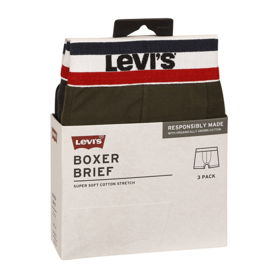 3PACK Boxershorts för herrar Levis multicolour (100002870 009)