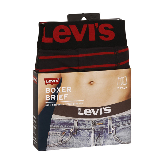 2PACK Boxershorts för herrar Levis svart (905011001 786)