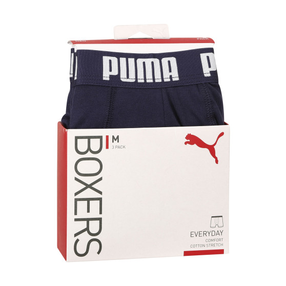 3PACK Boxershorts för herrar Puma blå (701206546 002)