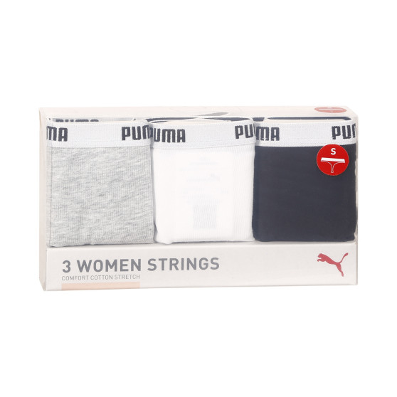 3PACK Stringtrosor för kvinnor Puma multicolour (503008001 015)