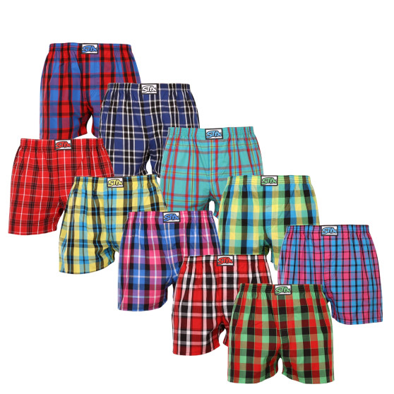 10PACK Boxershorts för herrar Styx klassisk elastisk flerfärgad (A931234567890)