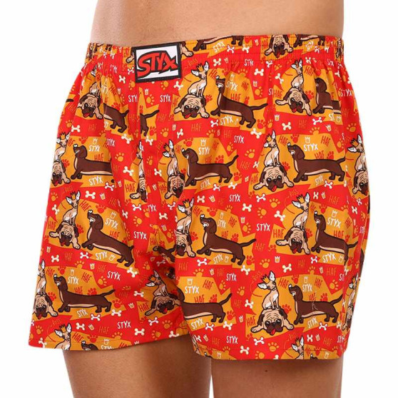 Boxershorts för herrar Styx art klassiskt gummi överdimensionerat dogs (E1554)