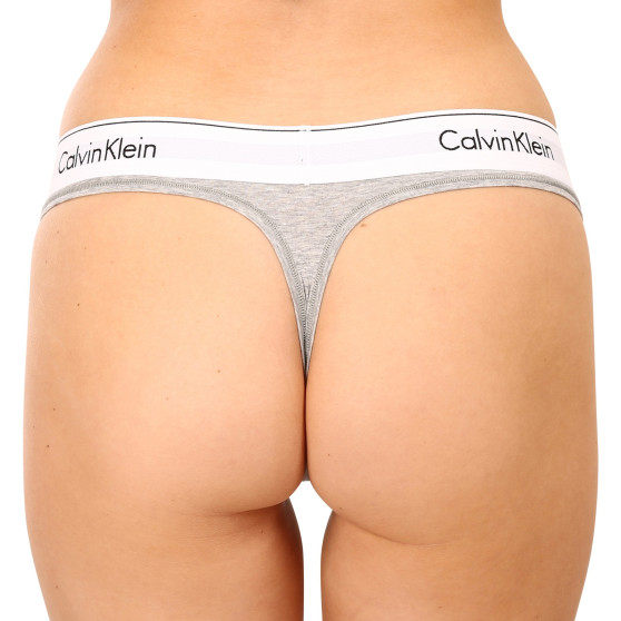 Stringtrosor för dam Calvin Klein grå (F3786E-020)