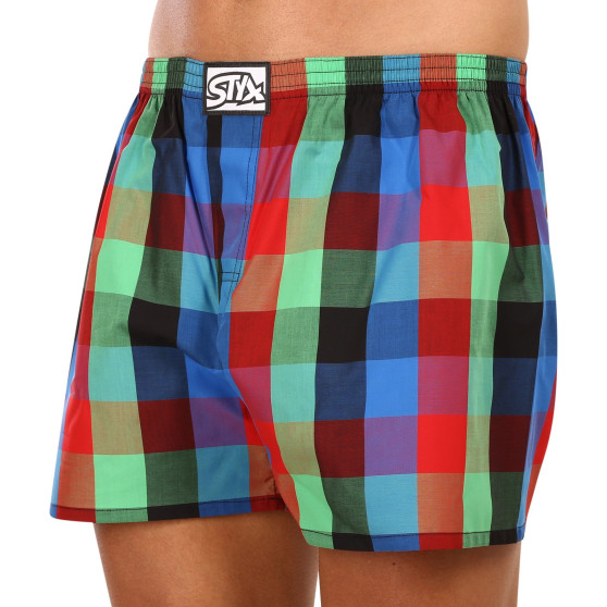 Boxershorts för herrar Styx klassisk elastisk flerfärgad (A1007)