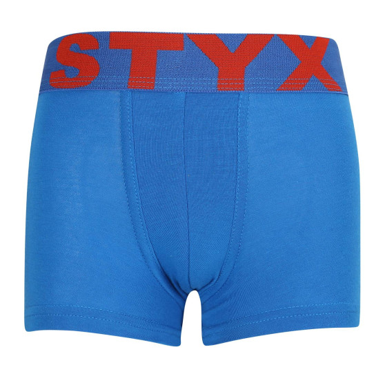 Boxershorts för barn Styx sport elastisk blå (GJ1167)