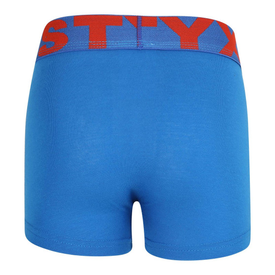 Boxershorts för barn Styx sport elastisk blå (GJ1167)