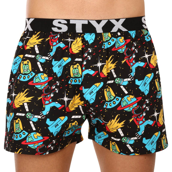 5PACK Boxershorts för herrar Styx art sports gummi flerfärgad (5B1112950)