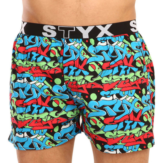 5PACK Boxershorts för herrar Styx art sports gummi flerfärgad (5B1112950)