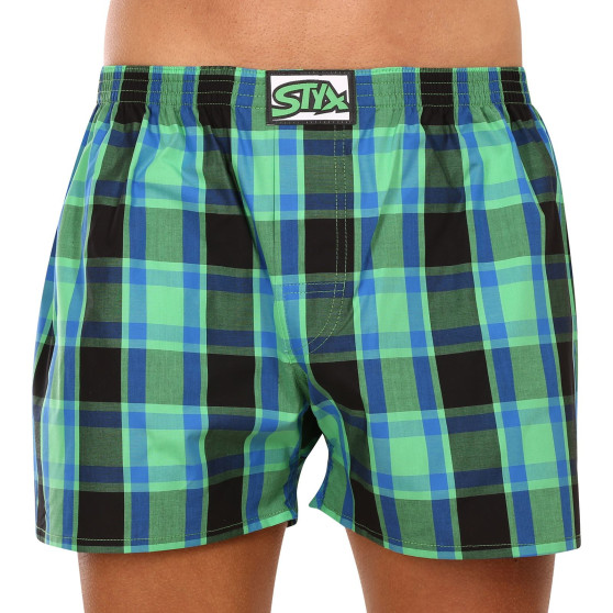 10PACK Boxershorts för herrar Styx klassisk elastisk flerfärgad (10A101234567890)