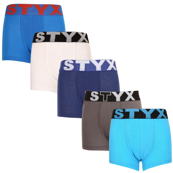 5PACK boxershorts för barn Styx sport elastisk flerfärgad (5GJ9681379)