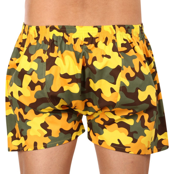 Boxershorts för herrar Styx art klassiskt gummi överdimensionerat camouflage yellow (E1559)