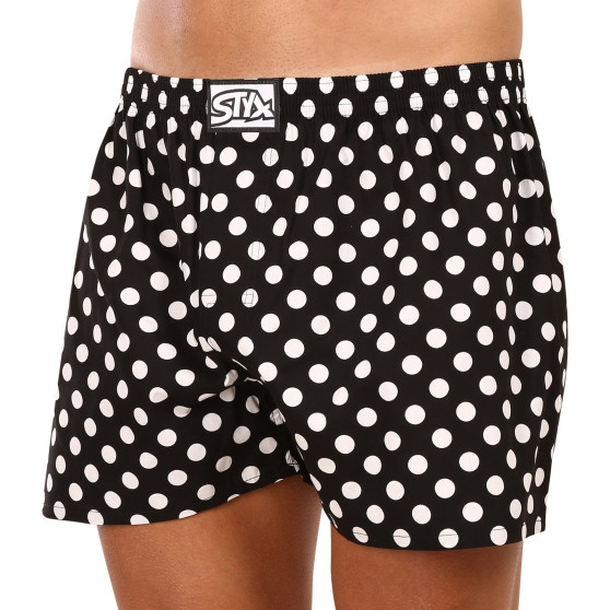 Boxershorts för herrar Styx art klassiskt gummi överdimensionerat polkagrisar (E1650)