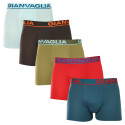 5PACK Boxershorts för herrar Gianvaglia multicolour (GVG-5009)