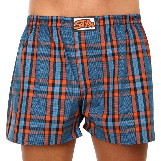 10PACK Boxershorts för herrar Styx klassiskt gummi överdimensionerat flerfärgad (10E101234567890)