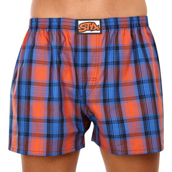 10PACK Boxershorts för herrar Styx klassiskt gummi överdimensionerat flerfärgad (10E101234567890)