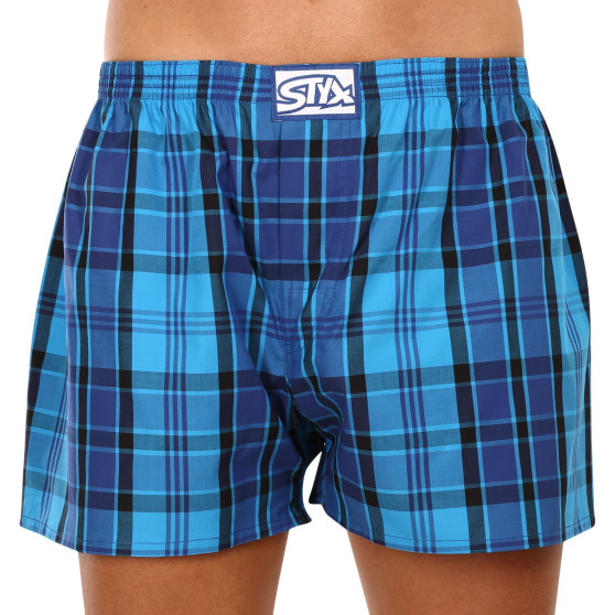 10PACK Boxershorts för herrar Styx klassiskt gummi överdimensionerat flerfärgad (10E101234567890)