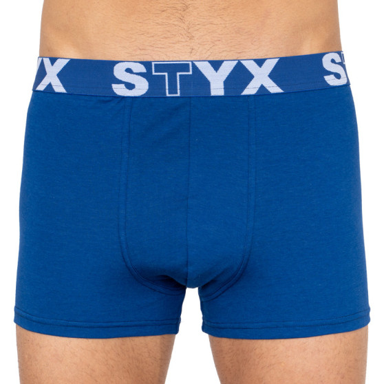 3PACK boxershorts för herrar Styx sport gummi oversized blå (3R96879)