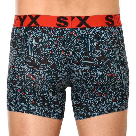 Boxershorts för män Styx lång konst sport gummi doodle (U1256)