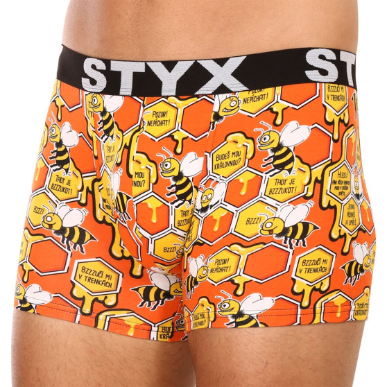 Boxershorts för män Styx lång konst sport gummibin (U1654)