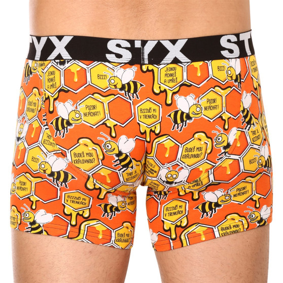 Boxershorts för män Styx lång konst sport gummibin (U1654)