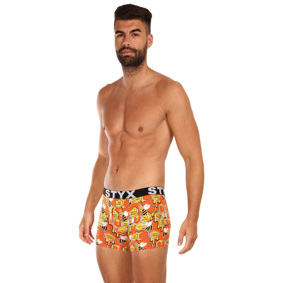 Boxershorts för män Styx lång konst sport gummibin (U1654)