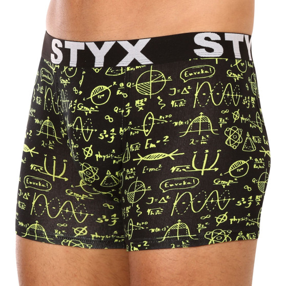 Boxershorts för män Styx lång konst sport gummi fysik (U1652)