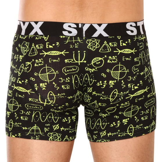 Boxershorts för män Styx lång konst sport gummi fysik (U1652)