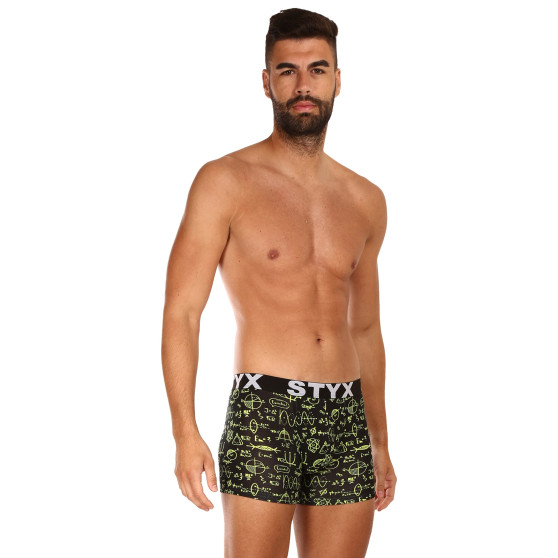 Boxershorts för män Styx lång konst sport gummi fysik (U1652)