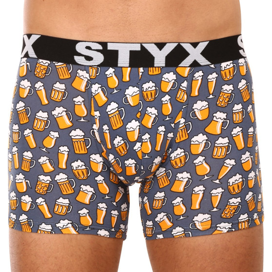 Boxershorts för män Styx lång konst sport gummi öl (U1357)