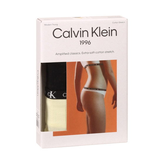 2PACK Stringtrosor för kvinnor Calvin Klein multicolour (QD3990E-BP5)