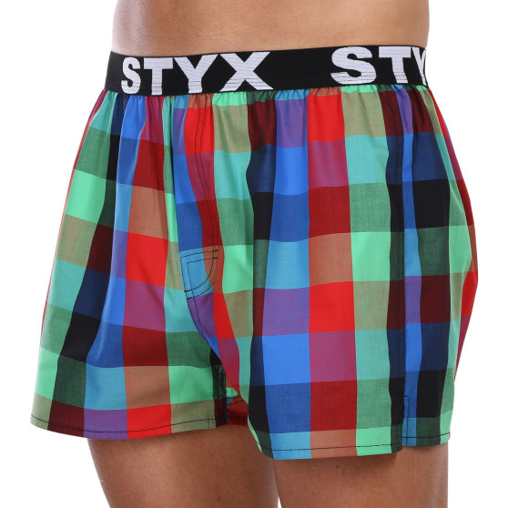 Boxershorts för herrar Styx sport elastisk flerfärgad (B1007)