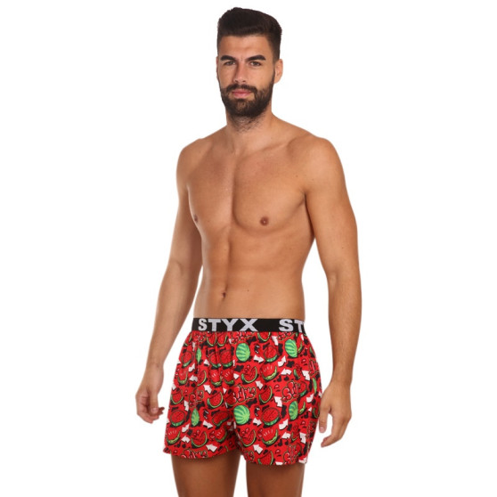 3PACK Boxershorts för herrar Styx art sports gummi flerfärgad (3B13489)