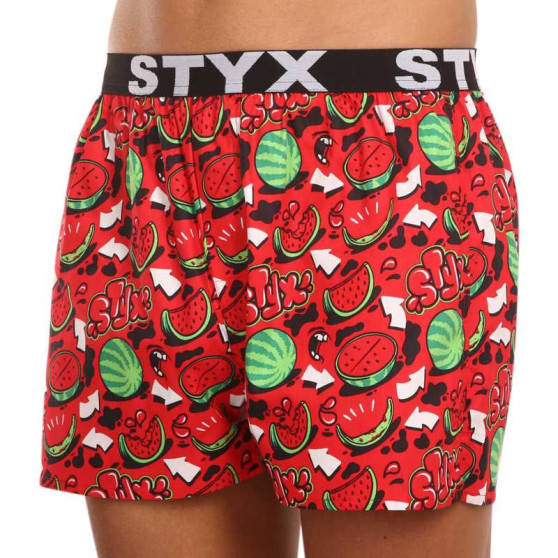 3PACK Boxershorts för herrar Styx art sports gummi flerfärgad (3B13489)