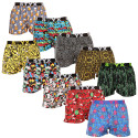 10PACK Boxershorts för herrar Styx art sports gummi flerfärgad (10B113602267598)