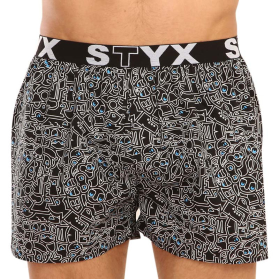 10PACK Boxershorts för herrar Styx art sports gummi flerfärgad (10B113602267598)