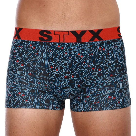 Boxershorts för män Styx konst sport gummi överdimensionerad doodle (R1256)