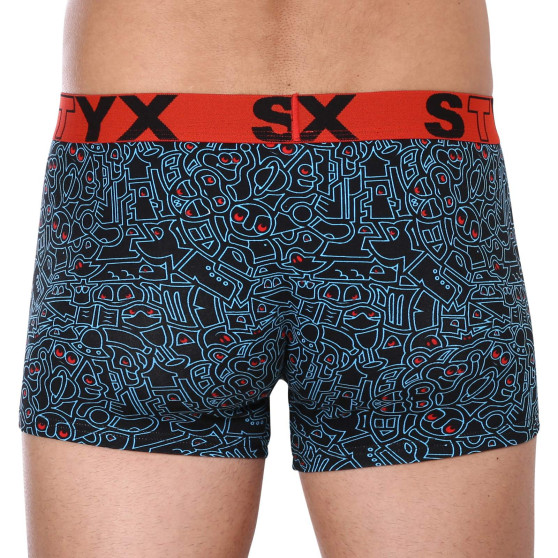 Boxershorts för män Styx konst sport gummi överdimensionerad doodle (R1256)