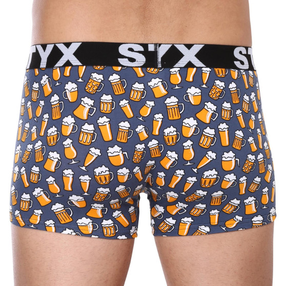 Boxershorts för män Styx konst sport gummi överdimensionerad öl (R1357)