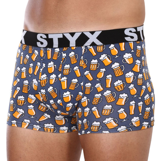 Boxershorts för män Styx konst sport gummi överdimensionerad öl (R1357)