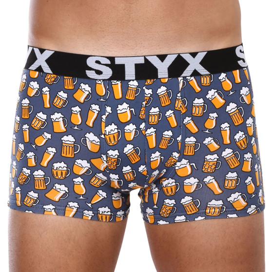 Boxershorts för män Styx konst sport gummi överdimensionerad öl (R1357)