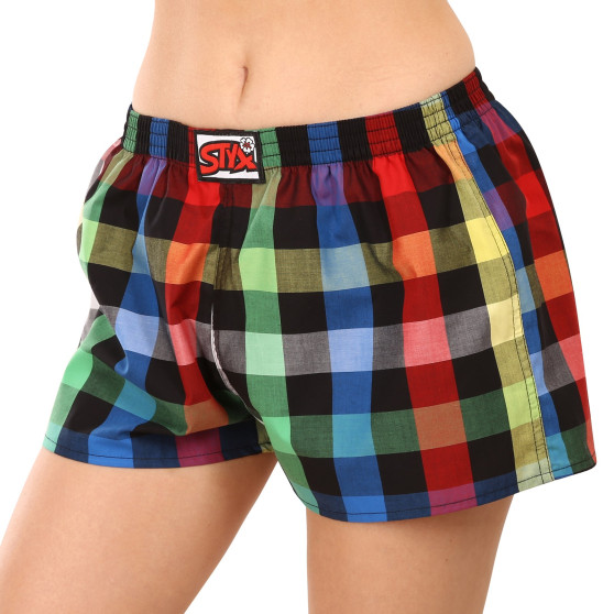 Damshorts Styx klassisk elastisk flerfärgad (K1012)