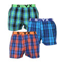 3PACK Boxershorts för herrar Styx sport elastisk flerfärgad (3B10456)