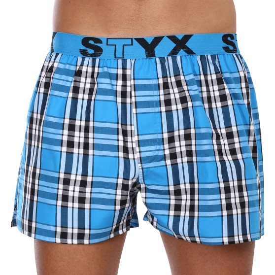 5PACK Boxershorts för herrar Styx sport elastisk flerfärgad (5B1067890)