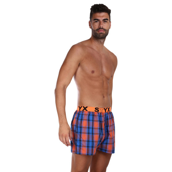 5PACK Boxershorts för herrar Styx sport elastisk flerfärgad (5B1067890)