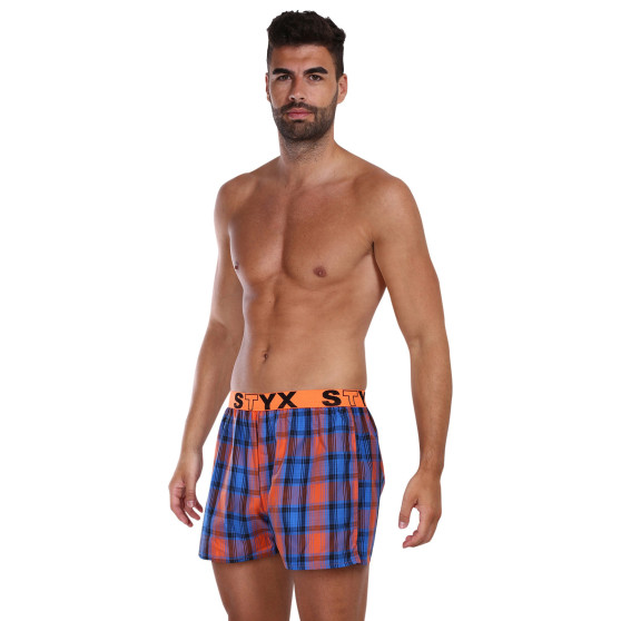 5PACK Boxershorts för herrar Styx sport elastisk flerfärgad (5B1067890)