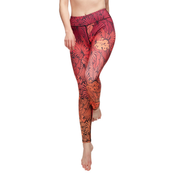 Glada leggings för kvinnor Dedoles fitness Exotiska löv (D-W-AW-LGS-C-RP-1287)