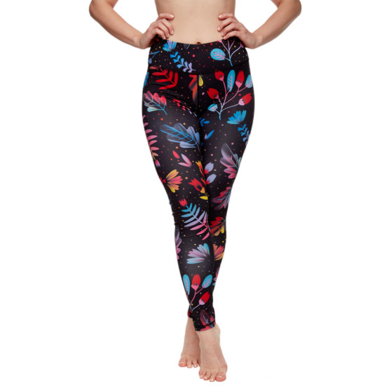 Glada leggings för kvinnor Dedoles fitness Neonblommor (D-W-AW-LGS-C-RP-1098)