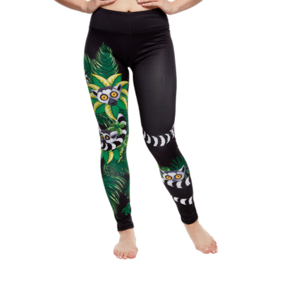 Glada leggings för kvinnor Dedoles fitness Lemur (D-W-AW-LGS-C-RP-009)