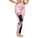 Glada leggings för damer Dedoles sport Rosa katter (DSL0079)