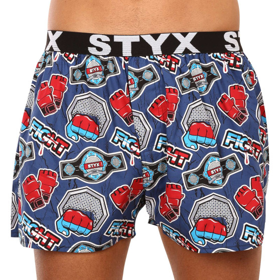 3PACK Boxershorts för herrar Styx art sports gummi flerfärgad (3B13946)